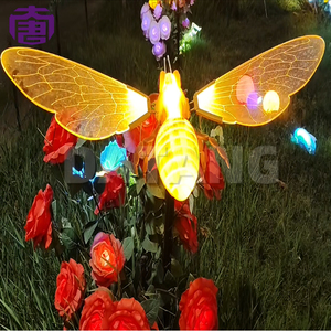 Lumières décoratives LED dynamiques IP65 pour extérieur, motif abeilles, effet lumineux artificiel pour Noël, parc, pelouse, aménagement paysager - Product Image 3