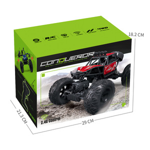 2.4G điện off-road leo kim loại đồ chơi Xe bốn bánh đèn pha trẻ em điều khiển từ xa xe có cử chỉ - Product Image 5