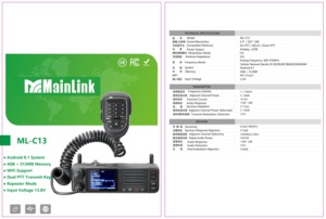 Interphone radio pour voiture Talkie-walkie mobile supportant les modes <span class=keywords><strong>FM</strong></span>/AM/CW/SSB avec microphone - Product Image 6