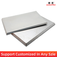 BAKE PRO BZ406015 Plaque de cuisson rectangulaire en alliage d'aluminium 40x60cm jetable, écologique, avec revêtement PTFE, pour la cuisson commerciale du pain et des gâteaux