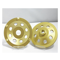 Meule diamantée Pcd 7 "tasse meule pour pierre abrasive d'enlèvement de revêtement époxy lapidaire