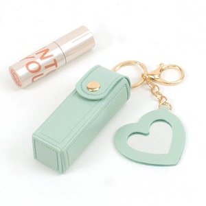 लंसन उच्च गुणवत्ता वाले pचमड़े की कीचेन हॉट सेल लिपस्टिक धारक कीचेन थोक उपहार कीचेन - Product Image 4