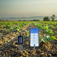 Capteur de sol multi-paramètres numérique pour serres agricoles, utilisation avec téléphones mobiles, capteur de sol 8 en 1