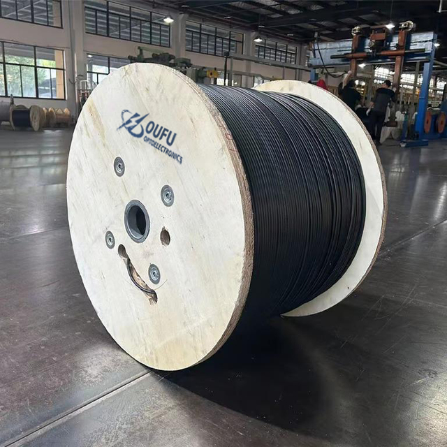 Single Mode G657A1 FTTH Outdoor Fiber Optic Drop Cable 1/2/4 Core PE HDPE Jacket Steel Wire Strength Member 15-Year Warranty