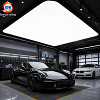 Plafonnier en film souple personnalisable avec logo, 3 températures de couleur, dimmable, installation de plafond tendu en PVC pour lavage de voitures et showroom