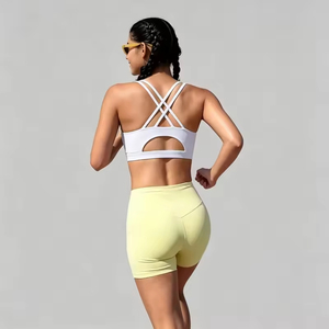 Soutien-gorge de sport personnalisé à dos croisé, haute élasticité, haute qualité, séchage rapide, léger et respirant pour la salle de sport - Product Image 5