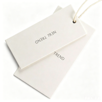 Étiquettes de vêtements et étiquettes de marque en carton de qualité supérieure avec logo personnalisé imprimé en offset