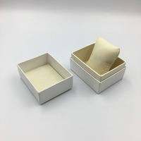 Boîte de montre d'emballage de cadeau personnalisé avec oreiller fabriqué en Chine avec impression de stratification mate