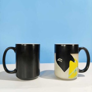 Taza mágica clásica de estilo americano de 15 oz, <span class=keywords><strong>tazas</strong></span> de cerámica autoagitadoras para té, café, leche, capacidad de 300ml <span class=keywords><strong>con</strong></span> <span class=keywords><strong>cuchara</strong></span> de diseño breve - Product Image 3