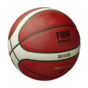 AOLILAI Basket Desain Kustom BG4500 Bola Basket PU Sentuhan Lembut untuk Bermain Dalam Ruangan