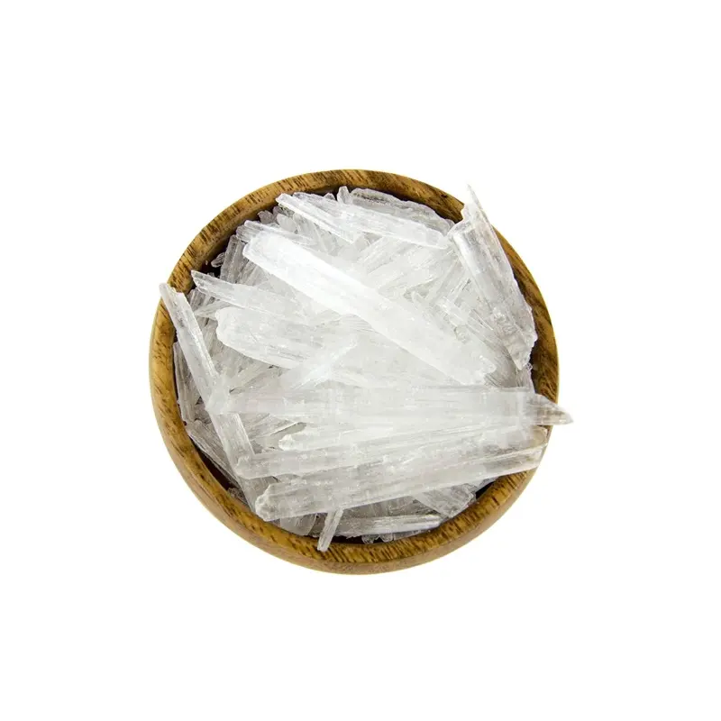 Cristal de mentol de alta pureza al por mayor 99% mentol