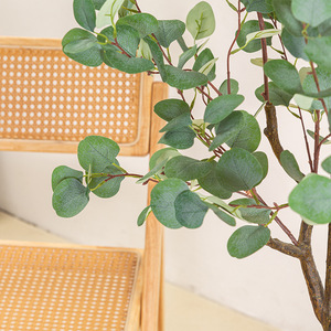 Árbol de eucalipto falso de 5 pies en maceta, planta de eucalipto, hojas de dólar plateado, árboles de seda, árbol Artificial para oficina en casa - Product Image 3