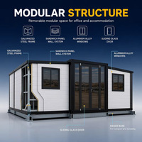 Maison conteneur extensible, maison préfabriquée, cabane portable extensible, maisons modulaires, maisons pliables et amovibles, mini-maison mobile