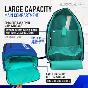 Sac à dos de sport BSCI, design tendance, portable avec compartiment à chaussures, étanche, pour pickleball, padel et tennis - Product Image 6