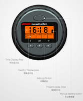 LEECOM Distributeur Automatique Intelligent de Nourriture pour Poissons - Minuteur LCD, Distributeur de Nourriture Automatique, Minuteur Numérique Réglable pour Aquarium