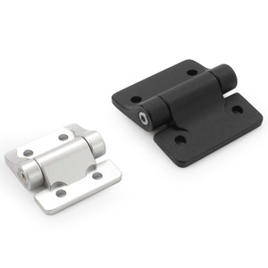 บานพับโลหะผสมสังกะสีชนิด H รุ่น K229 แบบปิดนุ่มนวล ติดตั้งบนพื้นผิว ดีไซน์ทันสมัย อุปกรณ์ตกแต่งเฟอร์นิเจอร์ สีดำและสีเงิน - Product Image 1