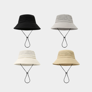 Nouveau Chapeau Bob d'extérieur avec large bord et cordon, unisexe, toutes saisons, 100% Coton - Product Image 1