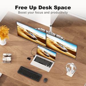 MD6842W 17 "-27" 10kg Bras de moniteur <span class=keywords><strong>double</strong></span> articulé rentable <span class=keywords><strong>Support</strong></span> de bureau <span class=keywords><strong>Double</strong></span> <span class=keywords><strong>support</strong></span> d'écran <span class=keywords><strong>Support</strong></span> pour ordinateur <span class=keywords><strong>Support</strong></span> VESA - Product Image 4