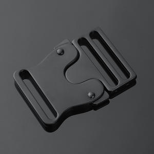 Boucles tactiques en métal noir à double ardillon réglables pour ceintures, sacs, vêtements et accessoires de quincaillerie - Product Image 1