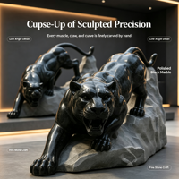 Sculpture en fibre de verre sur mesure, finition bronze, représentant un cerf sauvage, pour jardin extérieur, villa, pelouse, cour, art animalier majestueux.