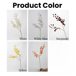 Orchidee Artificiali Realistiche all'Ingrosso, <span class=keywords><strong>Fiori</strong></span> Bianchi e Gialli di 80cm in Lattice per Decorazioni Casa e Matrimonio - Product Image 3