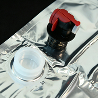 Sac d'emballage aseptique BIB (Bag-in-Box) en stock 1L 3L 5L 10L 15L 20L pour vin rouge, jus, liquides clairs, en aluminium transparent