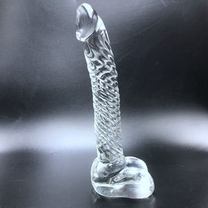 大人のおもちゃモダンタイプ異なるサイズ高ホウケイ酸ガラスディルドエロアナル - Product Image 4