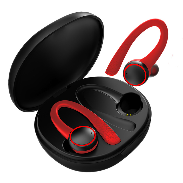 Handsfree Wireless for V5.0 Earphones for iPhone & Android Auto Pairing Ear Hook Design-up 10 Hours Playtime for Sports