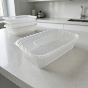 Envío Rápido, Caja de Almuerzo Rectangular Desechable de PP de Grado Alimenticio con Tapa para Ensaladas y Fideos, Empaque Transparente Personalizable - Product Image 3