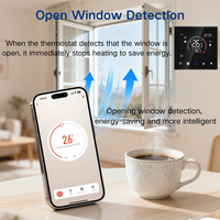 Modo de vacaciones Smart Life Tuya termostato con Control de grupo Alexa Voice Wifi termostato para termostato de calefacción de agua de piso