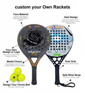 Raqueta de Pádel de Fibra de Carbono Verde QINGYU Personalizada al por Mayor, Forma de Diamante, 3K/12K, Peso Ajustable de 35510g, Tenis de Playa con Logotipo Personalizado - Product Image 2
