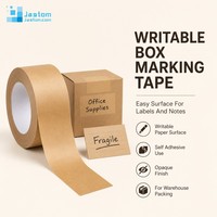 Ruban adhésif kraft Jastom pour marquage de boîtes inscriptibles, cartons d'entrepôt et étiquettes de stock