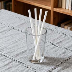 Opción Económica y con Gran Valor en Paquetes al por Mayor, Ahorra Costos, Pajitas de Papel Desechables para Uso Diario en Pequeños Cafés - Product Image 1