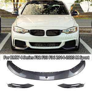 4 pièces de lèvres de pare-chocs avant style M Performance pour BMW F32 F33 F36 Série 4 420i 430i 420d M440i 2014-2020 M Sport Splitter Diffuser - Product Image 1