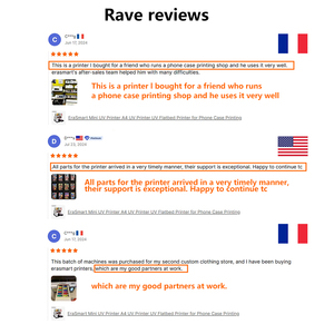 Erasmart新到货自动平板喷墨紫外打印机可食用饼干打印机小A4格式带打印头用于卡片打印 - Product Image 2