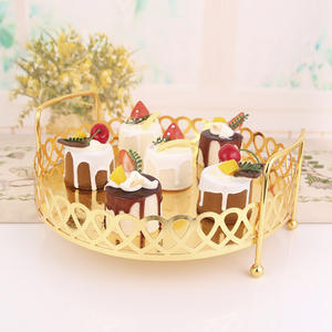 Nuevo Soporte Redondo Blanco para Exhibición de Postres, Plato para Pastel, Soporte para Té de <span class=keywords><strong>la</strong></span> <span class=keywords><strong>Tarde</strong></span>, Bandeja Alta para Pastel, Diseño Simple Posmoderno - Product Image 1