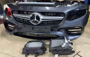 Pour Mercedes-Benz <span class=keywords><strong>2017A</strong></span> Ensemble complet de l'ensemble de la calandre avant et des accessoires du pare-chocs avant, ainsi que les phares gauche et droit - Product Image 4
