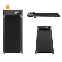 Tapis de Marche Stable et Incliné 2 en 1 Sous Bureau, Tapis Roulant Électrique Compact pour la Maison et le Bureau Avec Application