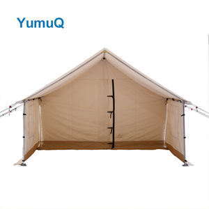 Yumuq 3.6m×4.2m アウトドアグランピング防水ヘビーデューティースチールフレームオックスフォードコットンキャンバスウォールテント（ストーブジャック付き） - Product Image 4