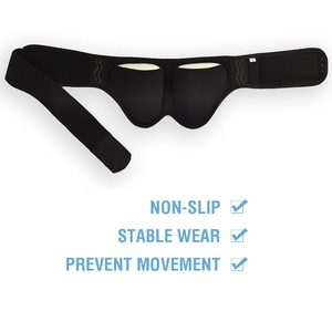 สายรัดเอวสำหรับไส้เลื่อนขาหนีบเดี่ยว ขาหนีบคู่ หรือไส้เลื่อนจากการเล่นกีฬา พร้อมแผ่นรองรับแรงกดแบบถอดได้สองชิ้น - Product Image 3