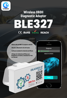 Dongle Bluetooth OBD2 BLE327, Compatible con Estadísticas de Viaje y Recordatorios de Mantenimiento, Compatible con OBD2