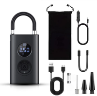 HF213 Nouveau compresseur d'air de gonflage de pneu portable avec batterie Écran numérique Lumière LED d'urgence pour le gonflage des pneus