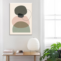 Lignes géométriques abstraites inspirées de Picasso moderne toile Art mural peinture en aérosol décorative de luxe Morandi couleurs huile moyenne