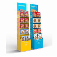 Papier de présentoir en carton haut pliable personnalisé pour vitrine pour sac de nourriture pour chien emballage de collations pour vitrine et présentoirs