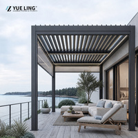 Pergola en aluminium à toit à lames orientables, pergola personnalisée pour les entrepreneurs et les constructeurs, patio extérieur, protection contre la pluie, ombrage