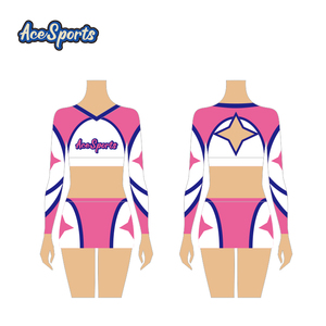 Tenues de majorettes Ace Sports de haute qualité, personnalisables OEM, vierges, imprimées, dégradées, avec strass, ensembles techniques et stylés - Product Image 3