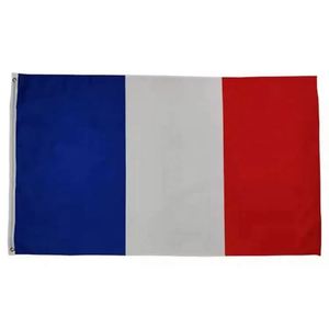 Banderas de Francia Impermeables de Poliéster de 90x150cm (3x5 pies) con Dos Ojales, Logotipo Personalizado, Tamaño y Color Personalizados - Product Image 2