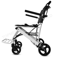 Fauteuil roulant pliable portable pour couloir d'avion, pour passagers handicapés