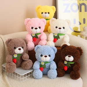 Ours en peluche de 25 cm de haute qualité, vente en gros d'usine, série d'ours en peluche de différents types avec foulards en soie - Product Image 6