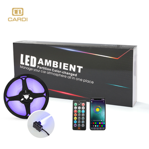 Nueva Luz LED Dinámica para Auto, con Control por Aplicación, Efecto de Persecución RGB, Sensor de Música, LED de Alta Potencia, Decoración Interior, 18 en 1, Sinfonía de Colores - Product Image 1
